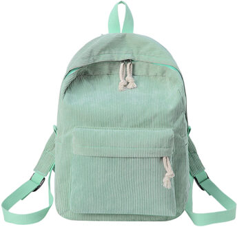 Mode Vrouwen Student Softback Schoudertassen Corduroy Solid Zipper Casual Rugzak Tas Dubbele Schouder Schooltas Рюкзак Женский