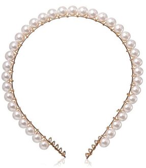 Mode Vrouwen Super Fee Parel Haarband Wilde Haar Tulband Chiffon Bloemen Elastische Haarband Katoen Gestreepte Haaraccessoires 90008