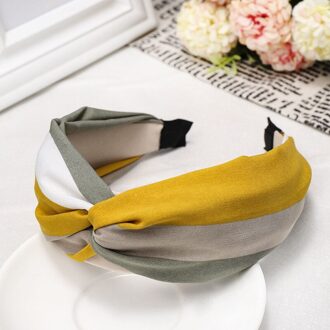 Mode Vrouwen Super Fee Parel Haarband Wilde Haar Tulband Chiffon Bloemen Elastische Haarband Katoen Gestreepte Haaraccessoires zilver