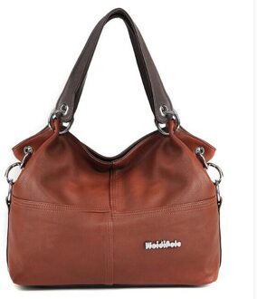 mode vrouwen tas Schoudertas vrouwen lederen handtassen vrouwen grote zak Crossbody tas Bolsa vrouwen handtassen XS-430 Bruin