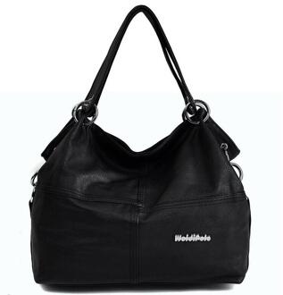 mode vrouwen tas Schoudertas vrouwen lederen handtassen vrouwen grote zak Crossbody tas Bolsa vrouwen handtassen XS-430 zwart