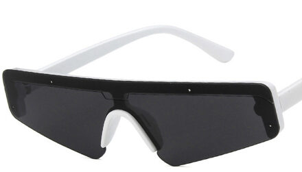 Mode Vrouwen Zonnebril Cat Eye Zonnebril Vrouwelijke Mannelijke Spiegel Sport Siamese Brillen UV400 Oculos 1