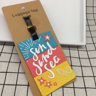 Mode Vruchten Reizen Accessoires Creatieve Bagagelabel Silicagel Koffer ID Addres Houder Bagage Boarding Tags Draagbare Label