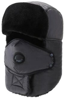 Mode Warme Cap Winter Mannen Oorspronkelijke Winter Hoeden Voor Vrouwen Unisex Warm Thcken Waterdichte Kap Hoed Oor cap grijs