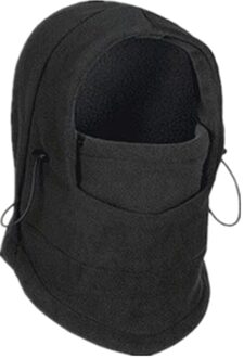 Mode Warme Cap Winter Mannen Vrouwen Hoeden Waterdichte Thermische Fleece Balaclava Hoed Hooded Halswarmer Wandelen Sjaals zwart