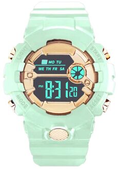 Mode Waterdichte Horloge Jongen Lcd Digitale Stopwatch Datum Rubber Sport Polshorloge Beweging Horloges GN