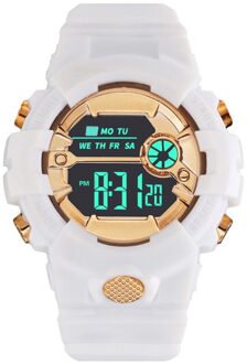 Mode Waterdichte Horloge Jongen Lcd Digitale Stopwatch Datum Rubber Sport Polshorloge Beweging Horloges WH