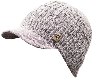 Mode Winter Mannen Gebreide Muts Gebogen Effen Kleur Snapback Warm Mannelijke Baseball Cap Outdoor Gebreide Muts Sport Zomen Caps khaki