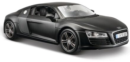 Modelauto Audi R8 coupe - zwart - schaal 1:24 - schaalmodel