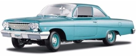 Modelauto - Chevrolet Bel Air 1962 - blauw - schaal 1:18 - speelgoedauto