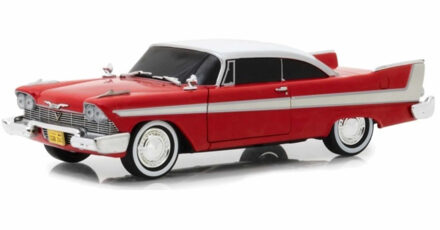 Modelauto Plymouth Fury Christine 1958 Rood Schaal 1:24/21 X 7 X 5 Cm - Speelgoed Auto's
