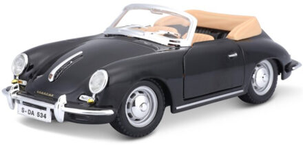 Modelauto - Porsche 356 Cabriolet - zwart