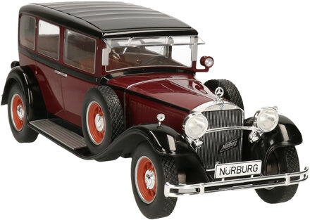 Modelauto/schaalmodel Mercedes-Benz Typ Nurburg 460 1928 schaal 1:18/28 x 9 x 11 cm - Speelgoed auto's Multikleur