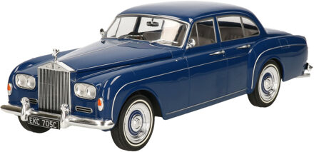 Modelauto/schaalmodel Rolls Royce Silver Cloud III - donkerblauw - schaal 1:18/30 x 10 x 9 cm