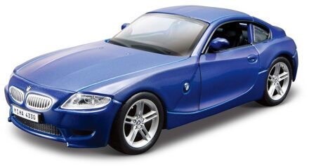 Modelauto/speelgoedauto BMW Z4 coupe 2008- blauw - 12 cm