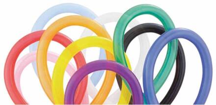 Modelleerballonnen Kleurenmix - 100 stuks Multikleur - Print