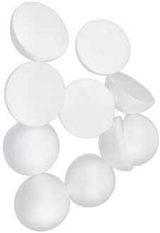 Modellering Piepschuim Schuim Halfrond Decor Pasen Kids Craft 10Cm 10 Stuks Wit