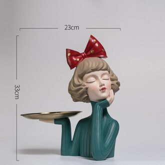 Moden Prachtige Meisje Hars Art Standbeeld Fairy Meubi Mode Stijl Sculptuur Ornamenten Home Decoratie Tafelblad Beeldjes Girl - Thoughts