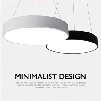 Modern 5cm Super Thin LED Pendant Lights Acryl Iron Round Pendant Lamp Dinning Room Foyer Chrome Hanging Lights for Home Decor