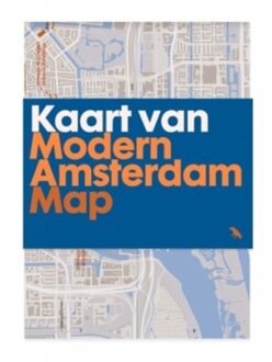 Modern Amsterdam Map - Blue Crow Media Architecture Maps - Rixt Woudstra