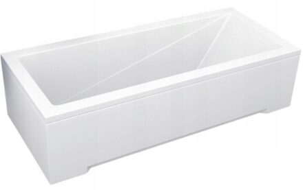 Modern badpaneel 70x55cm wit glans