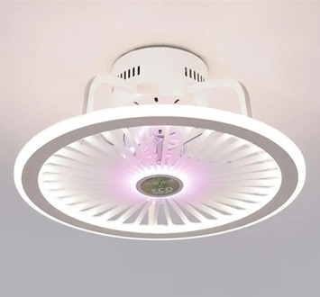 Modern Bedroom Led Smart Ceiling Fan Light Creative Study Diningroom 3 Colors Fan Light With Remote Control