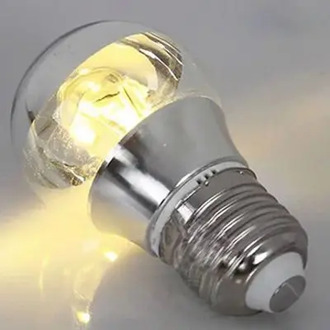 Modern Chrome Lamp bubble 3 w / 5 w / 7 w E27 / E14 Shadowless Medical Semi-plated Mercury Light Half Plating Light Source