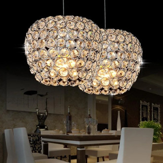 Modern chrome lustre Apple modeling LED Crystal Pendant lighting crystal lamp E27/26 Lighting Fixture Pendant Ceiling Lamp