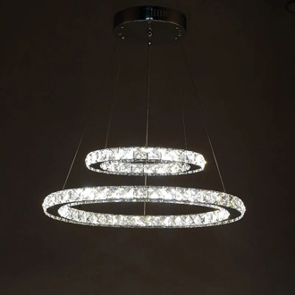 Modern K9 crystal LED chandelier lights home lighting chrome lustre chandeliers ceiling pendant fixtures for living room
