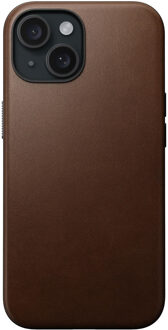 Modern Leather Case voor de iPhone 15 - Bruin