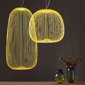 Modern LED Pendant Lamp Replica Foscarini Spokes 1/2 hanging lamp LED Cage Pendant lights Kitchen Fixture Dining Room lighting