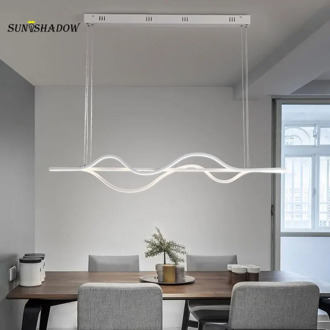 Modern LED Pendant Light For Living Room Dining room Kitchen Ceiling Mounted Lamp Led Pendant lamp Hanging Lamp Remote Dimmable
