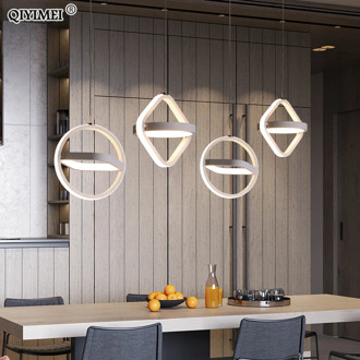 Modern LED Pendant Lights For Living Room Parlor Bedroom Round Square Lamps Indoor Lighting Dropshipping Hanglamps Luminaire