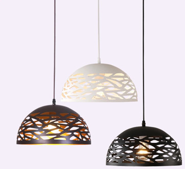 Modern LED pendant lights metal Hollow dining room lamp living room bedroom shop bar contemporary lighting fixture decoration