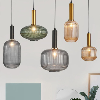 Modern LED Pendant Lights Nordic Glass Pendant Lamp for Dining Room Living Room Kitchen Bedroom Interior Decoration Hanging Lamp
