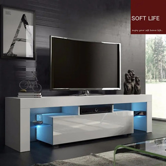 Modern LED TV Stand Cabinet Living Room Furniture fit for up to 50inch TV Screens High Capacity TV Console for Living Room