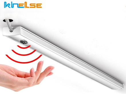 Modern LED Under Cabinet Lamp Hand Sweep Sensor Switch EU Plug Bedroom Wardrobe Closet Night Light Kitchen Bar Line Strip Lights