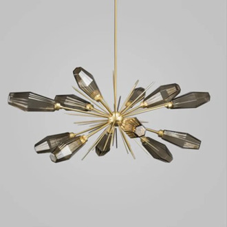 Modern light luxury creative dining room glass American model room living room bedroom artistic personality chandelier WF1107