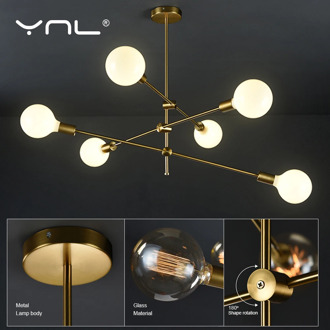 Modern Lighting Nordic Pendant Lights Hanglamp Living Room Hanging Lamp Indoor Gold Pedant Lamp Ceiling Long Pole Art Decoration