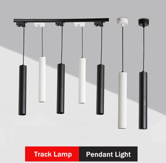 Modern Lights Lighting Track Led Lamp Dimmable 5W Long Tube Spot Light Rail Ceiling Pendant Lamp Hanging Lighting For Home Store