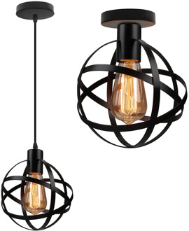 Modern Nordic Led Pendant Lights Retro Iron Led Hanging lamp Spherical Light Home Living Room Kitchen Light Fixture Decoration