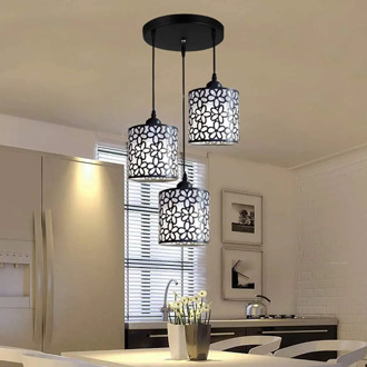 Modern Nordic Pendant Lights Fixtures iron Hollow Out Chandelier Pendant Lamp Home Decoration for Dining Room Bedroom Shop Bar