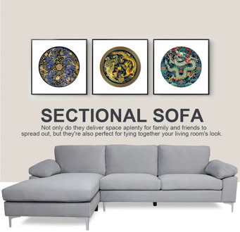 Modern Nordic Style Sectional Sofa Bed Living Room Solid Color Black Velvet Left Hand Facing Microfiber 103.5” X 52” X 30.3”h