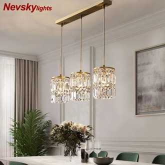 Modern pendant lamp dining crystal pendant lights for bar Minimalist crystal lamp bedroom bedside light crystal fixtures kitchen
