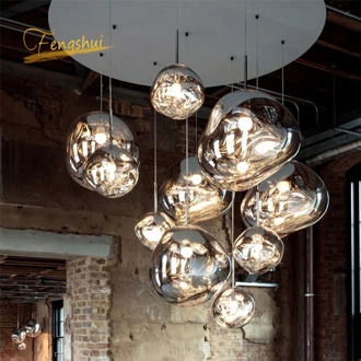 Modern Pendant Lights PVC LED Melt Lava Hanging Lamp Bedroom Living Room Loft Pendant Lamp Dining Room home Decoration Lighting