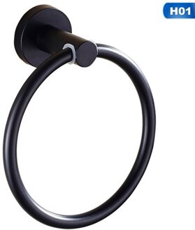 Modern Rvs Handdoek Ringen Houder Ronde Muur Gemonteerde Handdoekenrek Badkamer Accessoires Hardware H01