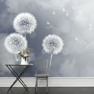 Modern Simple Photo Wallpaper 3D Romantic Dandelion Backdrop Wall Mural Living Room Bedroom Restaurant Home Decor Wall Coverings