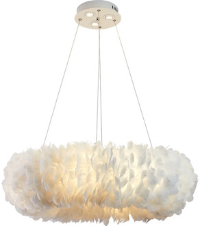 Modern simplicity creativity Hardware lampbody feather Restaurant decorate Chandelier E27 drawing room LED feather hanging lamp