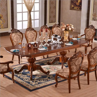 Modern Style Italian Dining Table, 100% Solid Wood Italy Style Luxury Dining Table o1132