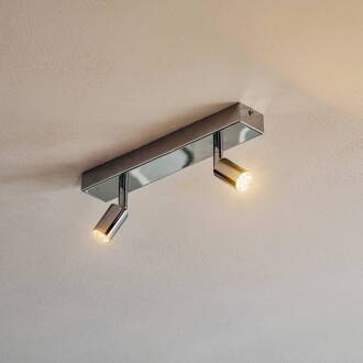 Modern vormgegeven LED-lijst 2-lichts chroom